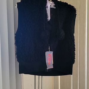 Brand new womens black vest jacket